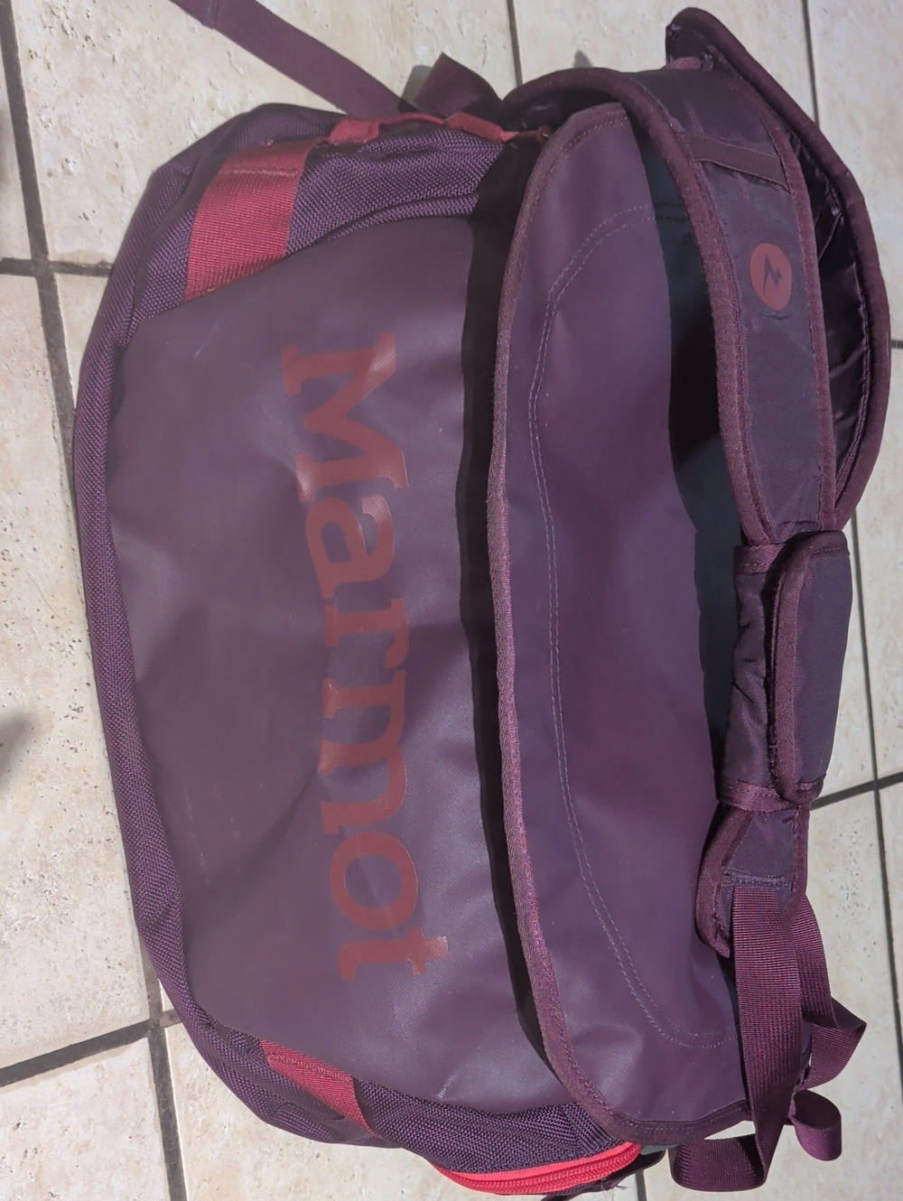 Marmot Maroon Long Hauler Duffel Bag Small